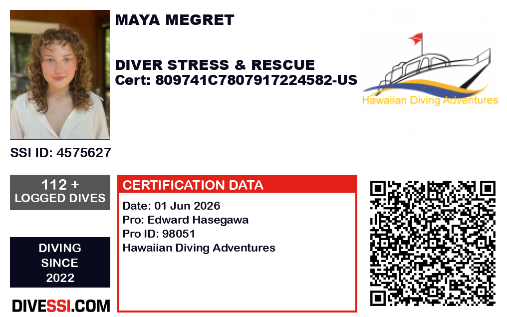 SSI Stress & Rescue Certification Card